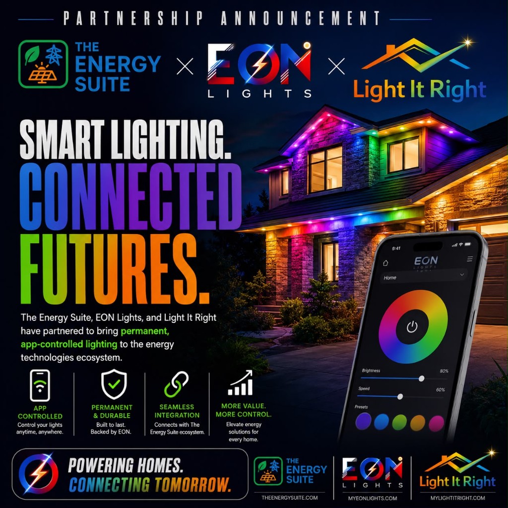 The Energy Suite, EON Lights & Light It Right partnership announcement